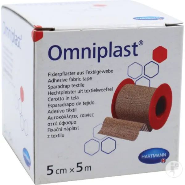 Hartmann Omniplast hechtpleister - 5 cm x 5 meter