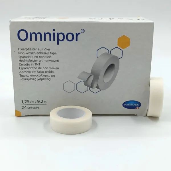 Hartmann Omnipor hechtpleister - 24 stuks, 1,25 cm x 9,2 meter
