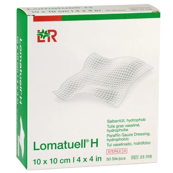L&R Lomatuell H zalfgaas 10x10cm (voorheen 23318)