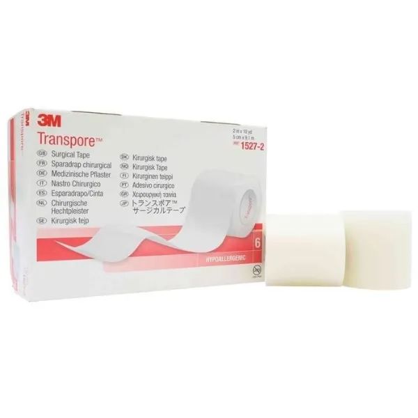 Transpore chirurgische hechtpleister transparant 5 cm x 9,15 meter