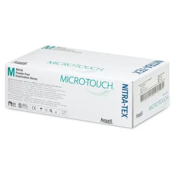Ansell Micro-Touch Nitra-Tex onderzoekshandschoenen poedervrij - M