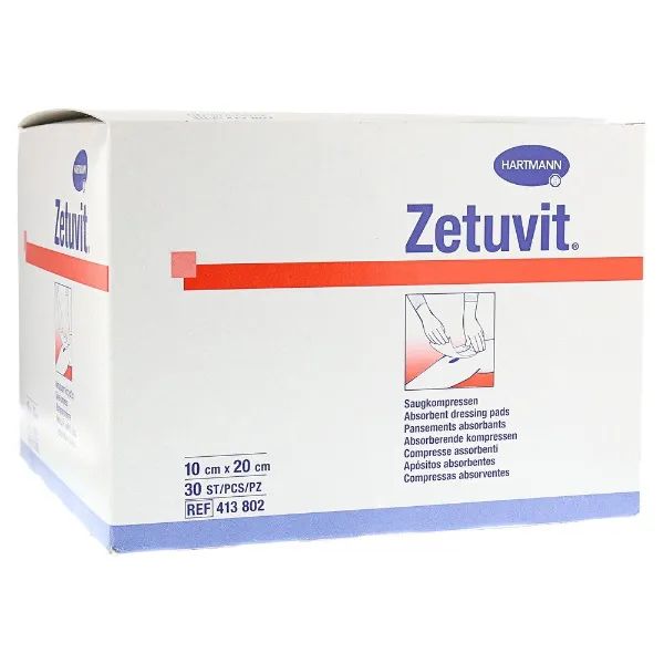 Hartmann Zetuvit absorberend kompres - 10 x 20 cm