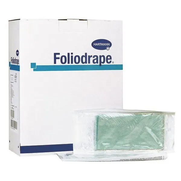 Afdeklaken zelfklevend met venster Foliodrape Protect 75 x90 met variabel gat