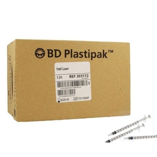 Injectiespuit Plastipak 1 ml luer
