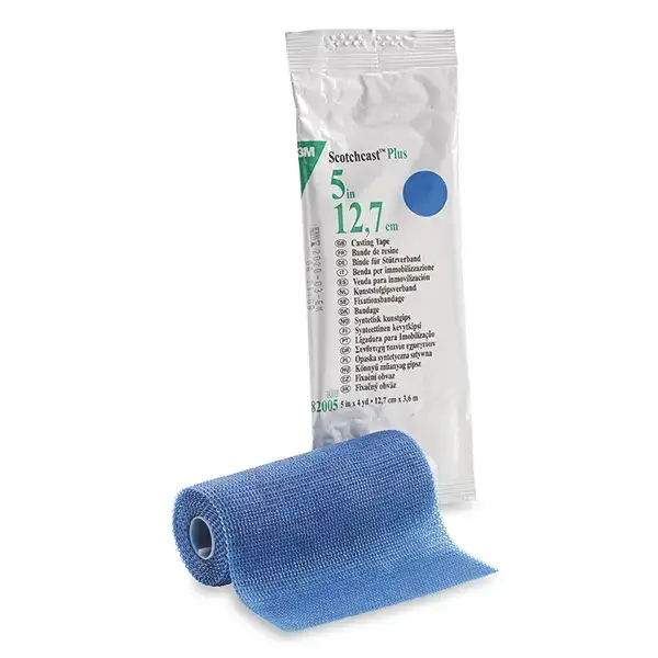 3M Scotchcast Plus Synthetisch Gipsverband Donkerblauw 12,7cm x 3,6m