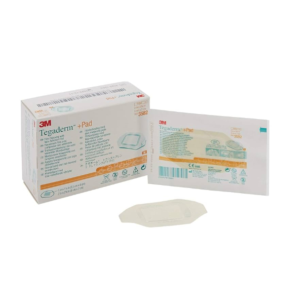 Tegaderm + pad transparant verband met kussen 5 x 7 cm