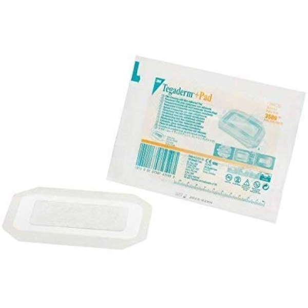 Tegaderm + pad transparant verband met kussen 6 x 10 cm