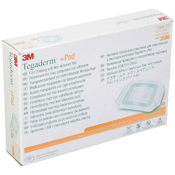Tegaderm + pad transparant verband met kussen 9 x 30 cm