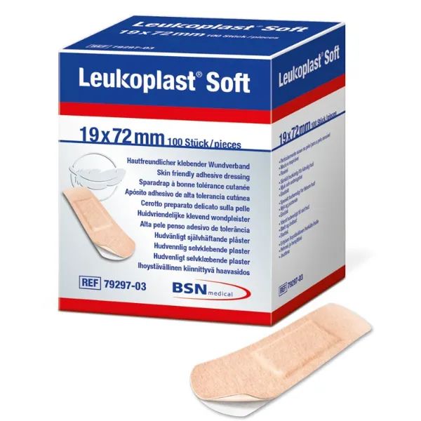 BSN Leukoplast Soft wondpleister - 19 x 72 mm