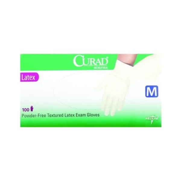 Medline Curad latex onderzoekshandschoenen - M