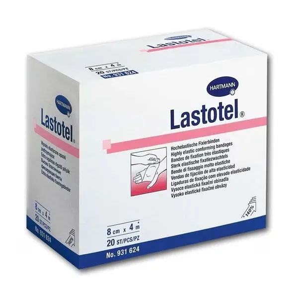 Hartmann Peha-Lastotel fixatiezwachtel rekbaar - 12 cm x 4 meter, 20 stuks