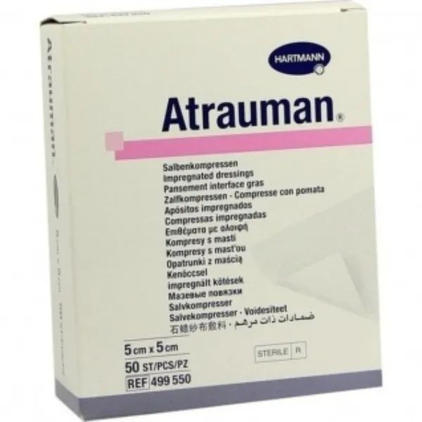 Hartmann Atrauman zalfgaas - 5 x 5 cm, 10 stuks