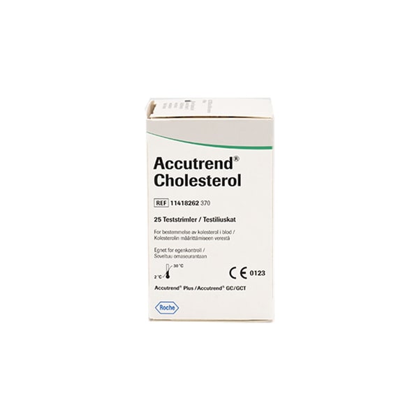 Accutrend cholesterol teststrips