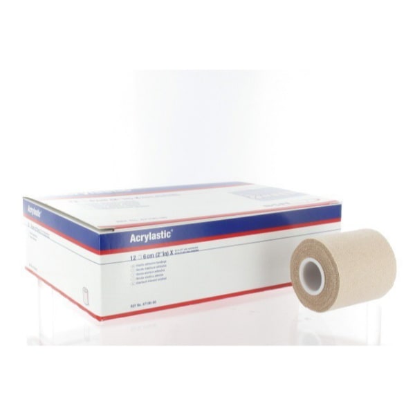 Acrylastic compressie- en steunverband - 2,5 meter x 6 cm, foto 2 van 2