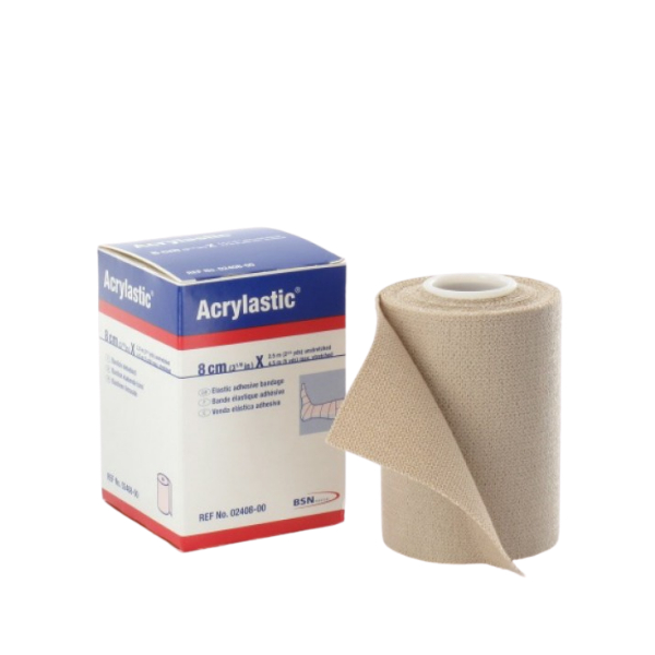 Acrylastic compressie- en steunverband - 2,5 meter x 8 cm