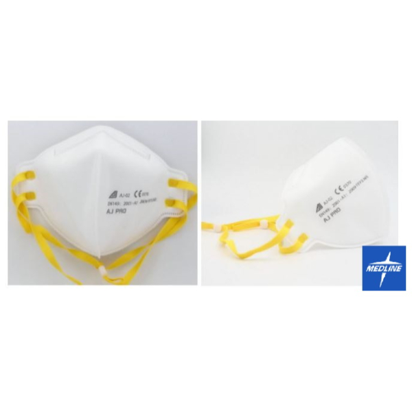 Mondmasker FFP3 Plat Wit