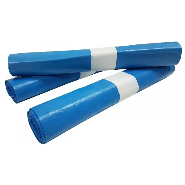 Afvalzak HDPE T25my 70 x 100 cm blauw 25 zakken
