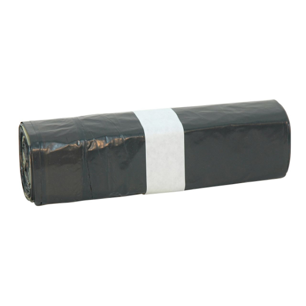 Afvalzak T50my 90 x 110 cm zwart 15 zakken