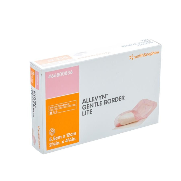 Allevyn Gentle Border Lite schuimverband - 5,5 x 12 cm