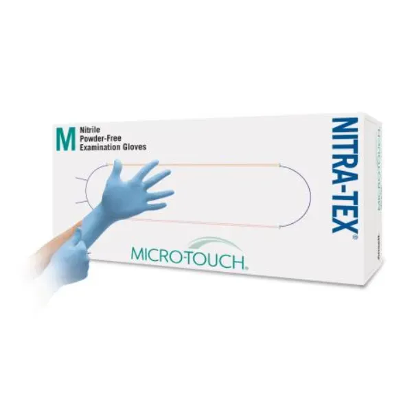 Ansell Micro-Touch Nitra-Tex onderzoekshandschoenen poedervrij - XL