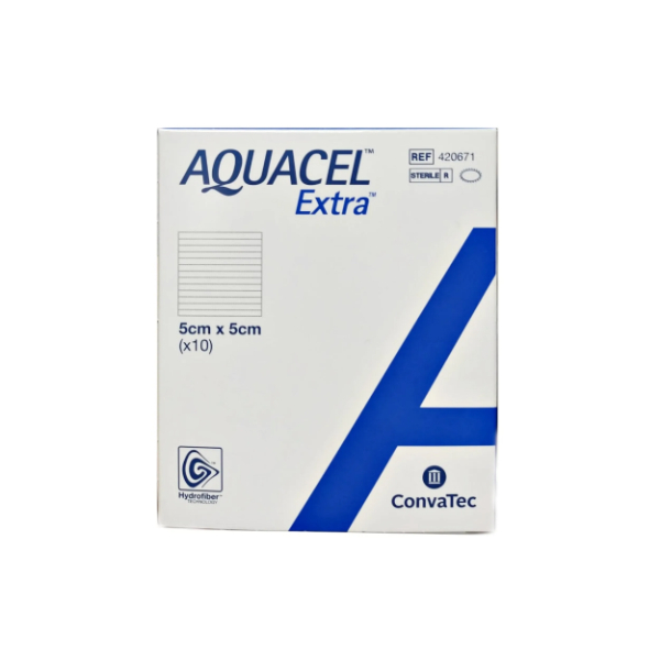 Aquacel Extra Hydrofiber verband - 5 x 5 cm