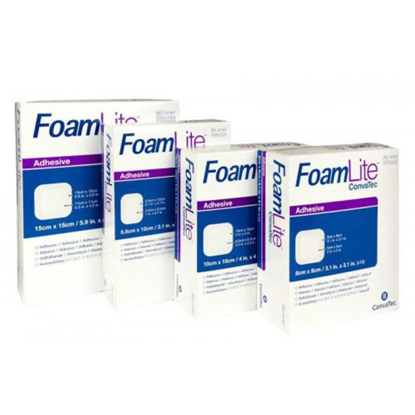 Aquacel FoamLite adhesive schuimverband 8 x 8 cm