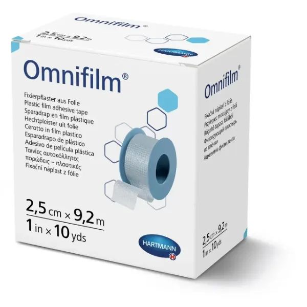 Hartmann Omnifilm hechtpleister - 2,5 cm x 9,2 meter