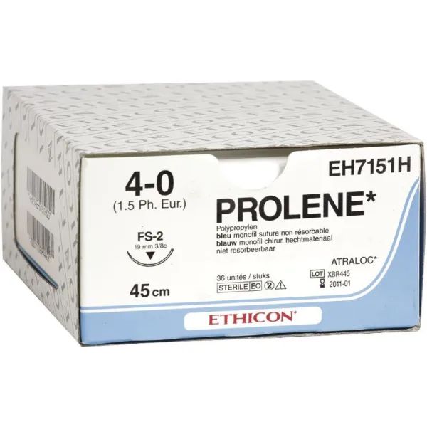Prolene hechtdraad 4-0 FS-2 naald 45 cm