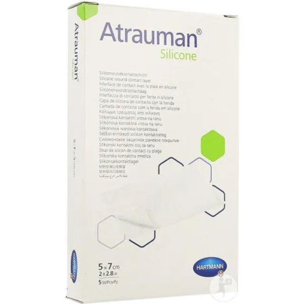 Atrauman Silicone wondcontactlaag - 5 x 7 cm