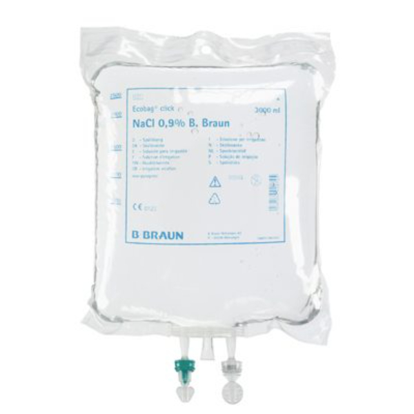 Bbraun Ecobag NACL oplossing 3 liter