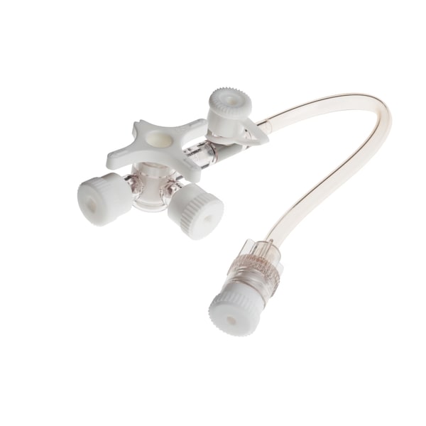 BD Connecta Plus Driewegkraan met slang - Wit