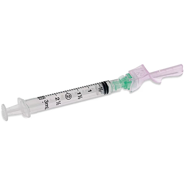 BD Eclipse naald met 3ml LL spuit 21G 0,8 x 40mm