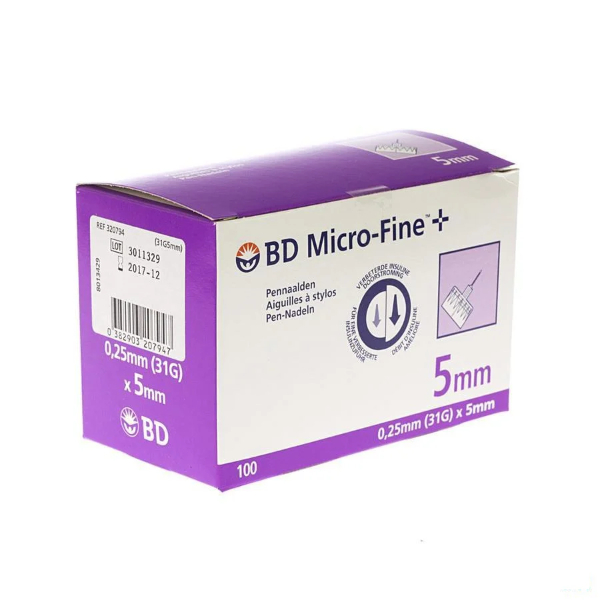 BD Microfine Pennaald - 31 G, 5 mm
