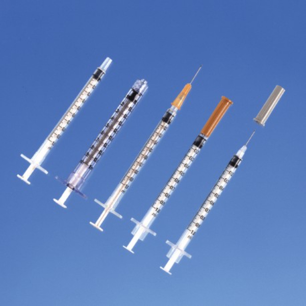 BD Plastipak SubQ injectiespuit 1 ml plus naald 27 G x 10 mm