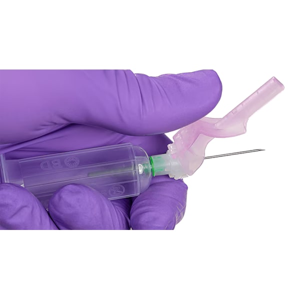 BD Vacutainer eclipse veiligheidsnaald bloedafname met houder 21 G x 32 mm, foto 2 van 2