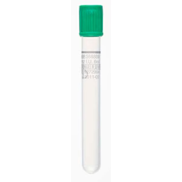 BD vacutainer Li-Heparin (17 IU/mL) - 6 ml