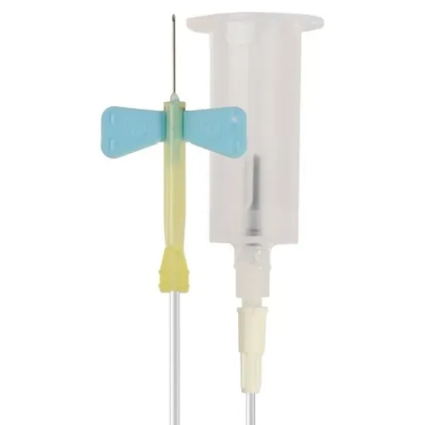 Vacutainer safety lock vleugelnaald met houder 21G x 18 cm