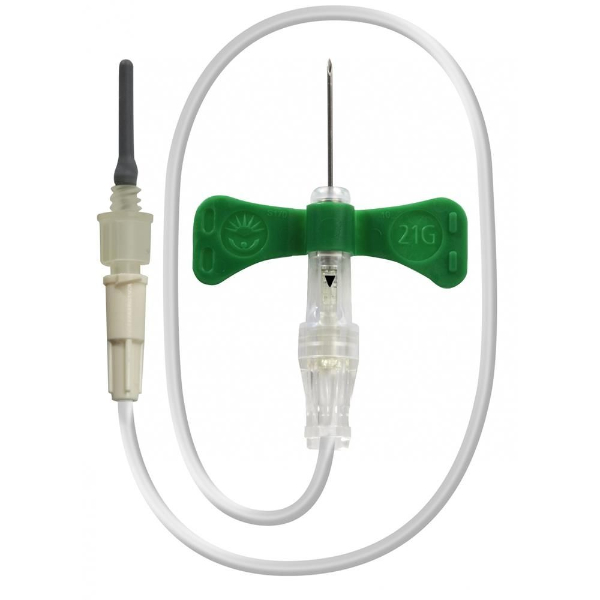 BD Vacutainer Safety-Lok vleugelnaald 21 G x 19 mm 30 cm slang