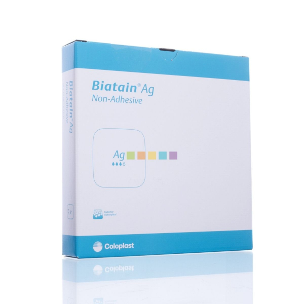 Biatain Ag niet klevend schuimverband 15 x 15 cm
