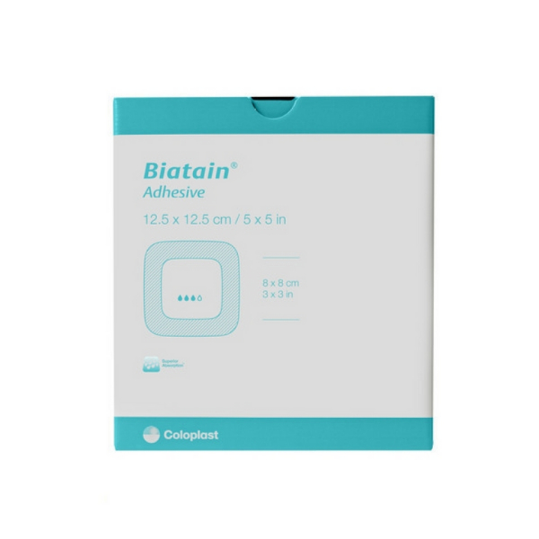 Biatain schuimverband zelf klevend 12,5 x 12,5 cm