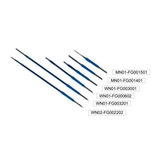 Blade-electrode 7cm PTFE coating Isolatie
