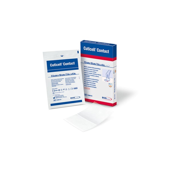 BSN Cuticell Contact siliconen wondcontactlaag - 7,5 x 10 cm