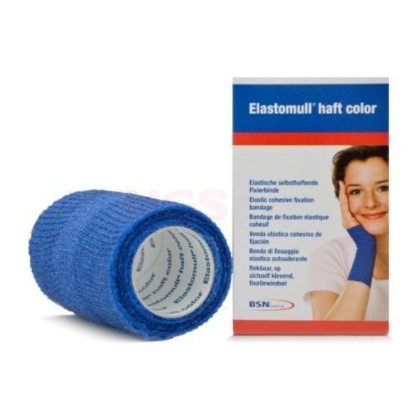 BSN Elastomull Haft Blauw - 10 cm x 20 meter, foto 2 van 2