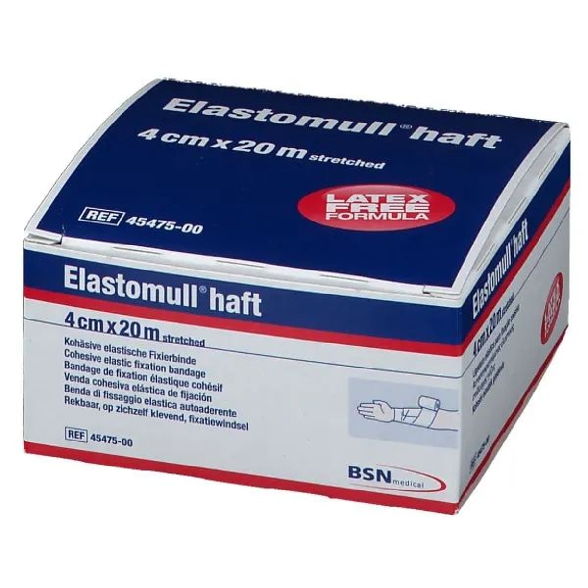 BSN Elastomull Haft fixatiewindsel klevend en elastisch - 4 cm x 20 meter