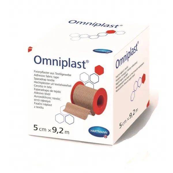 Hartmann Omniplast hechtpleister - 1,25 cm x 9,2 meter