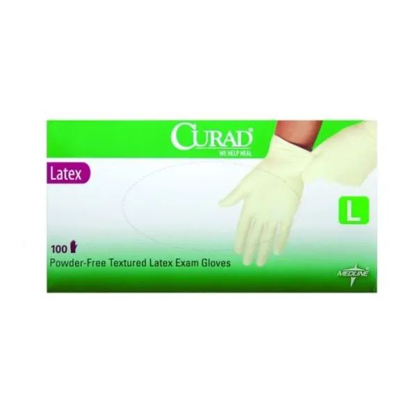 Medline Curad latex onderzoekshandschoenen - L