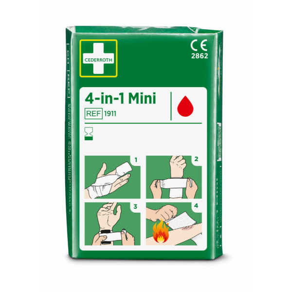 Cederroth 4-in-1 mini bloedstelpende verbanden