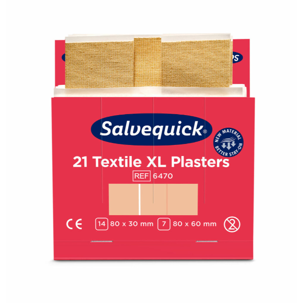 Cederroth Salvequick Extra Grote Textielpleisters