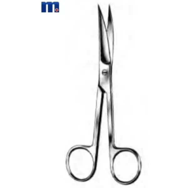 Schaar chirurgisch spits / spits 18 cm gebogen