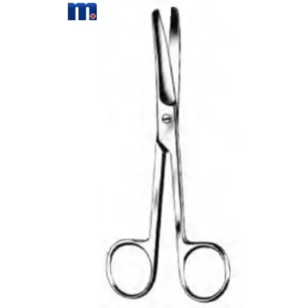 Schaar chirurgisch stomp / stomp 16 cm gebogen